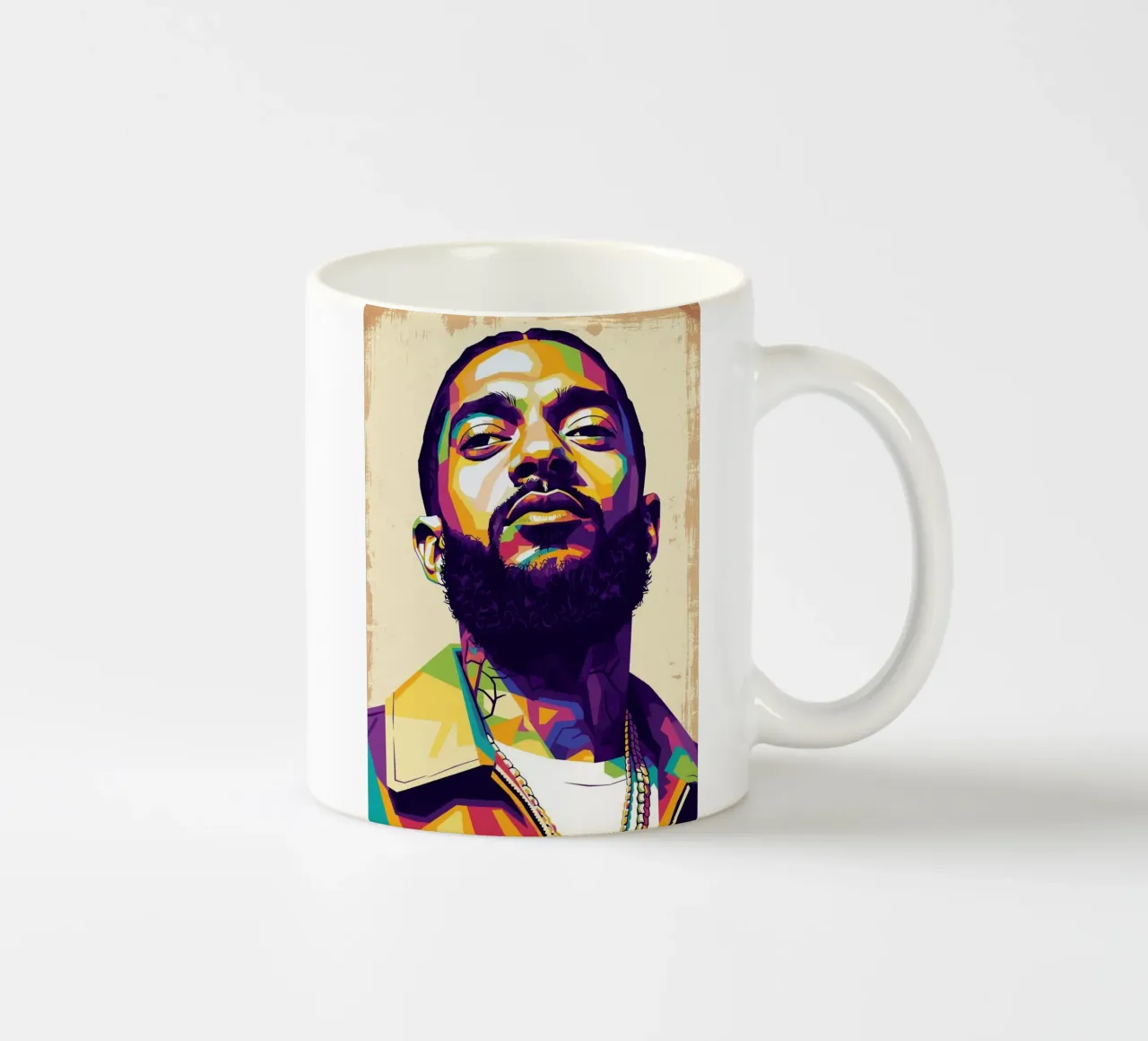 Nipsey Hussle pop art portret #5 keramische mok van Hantamrata