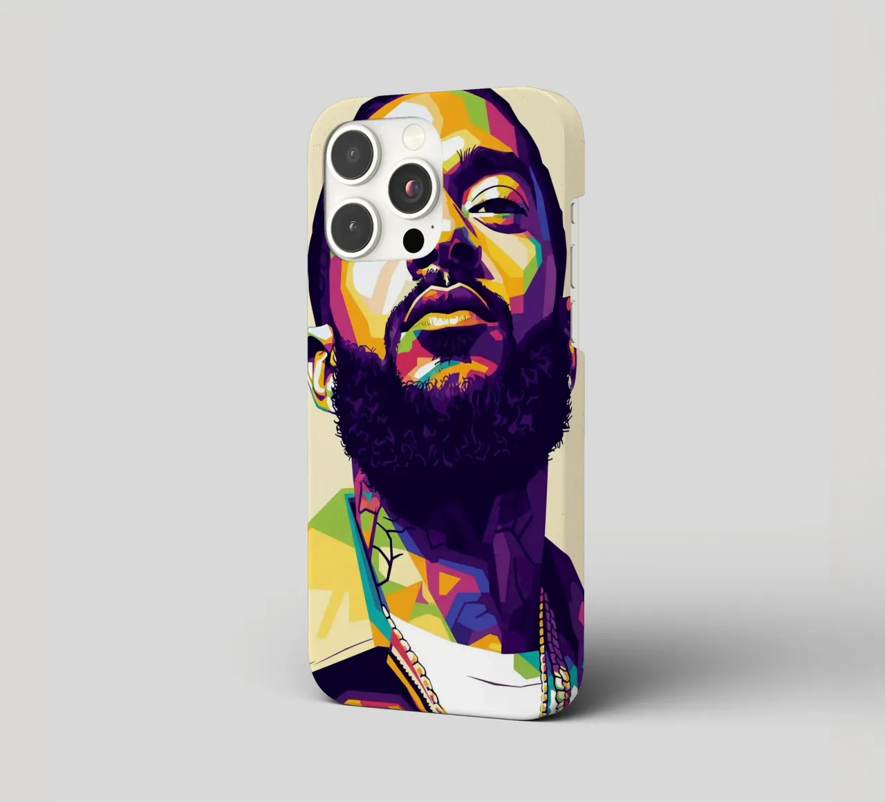 Nipsey Hussle Pop Art Porträt #5 iPhone Hülle von Hantamrata