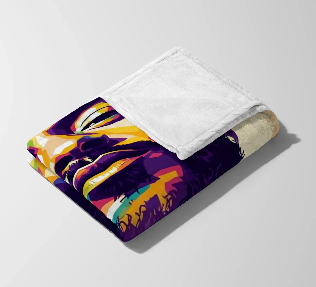 Ritratto pop art di Nipsey Hussle #5 coperta in pile da Hantamrata