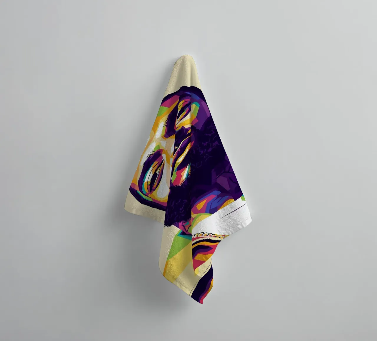 Ritratto pop art di Nipsey Hussle #5 asciugamano da bagno da Hantamrata