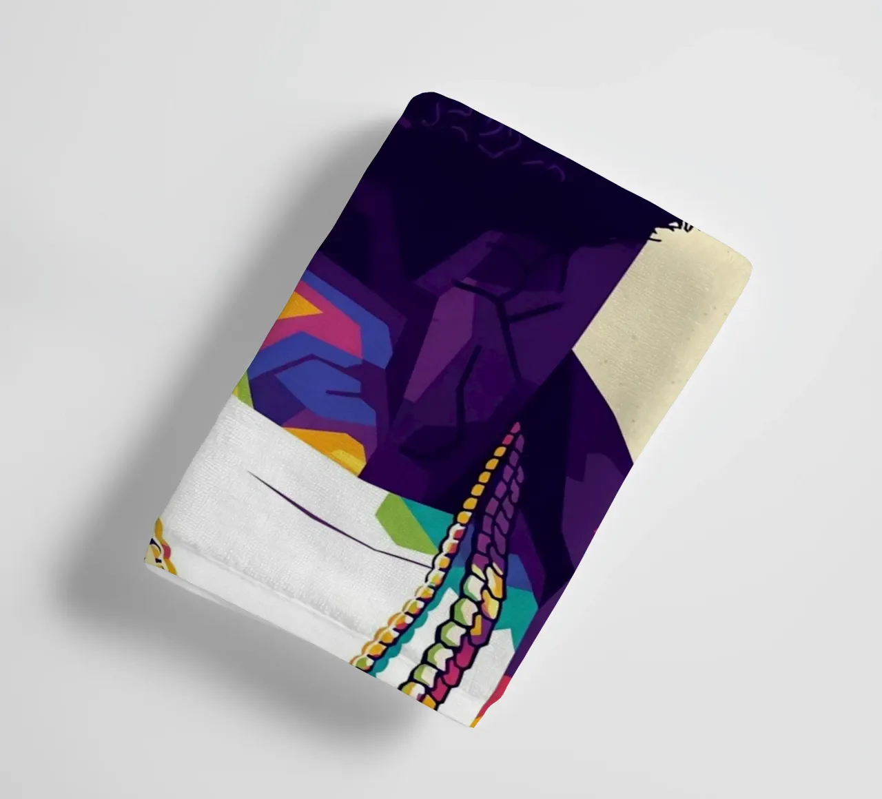 Ritratto pop art di Nipsey Hussle #5 asciugamano da bagno da Hantamrata