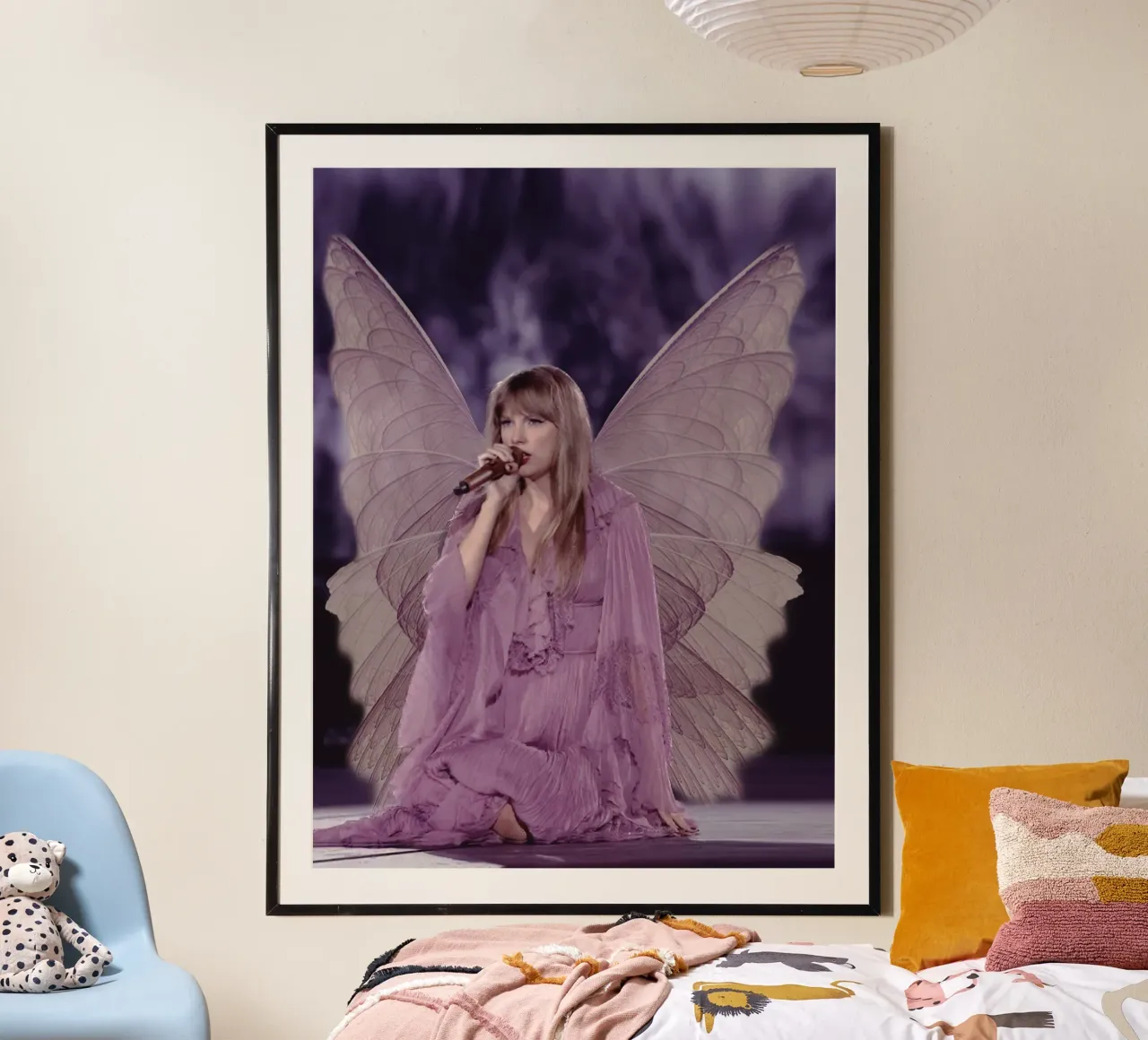 Taylor Swift Sing poster con telaio in plastica da Musadad Shop