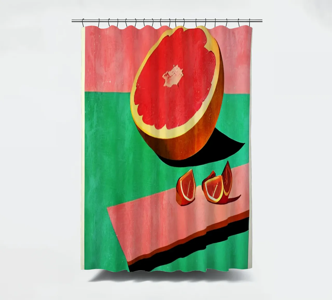 Le Pamlemousse shower curtain by Bo Anderson