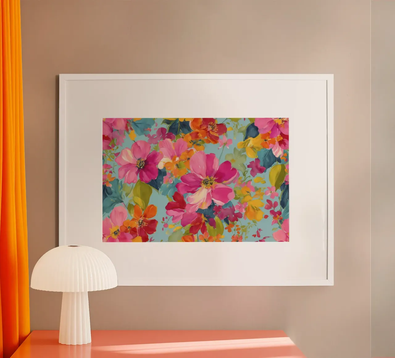 Fiori estivi che sbocciano al sole poster da Andrea Haase Modern Home