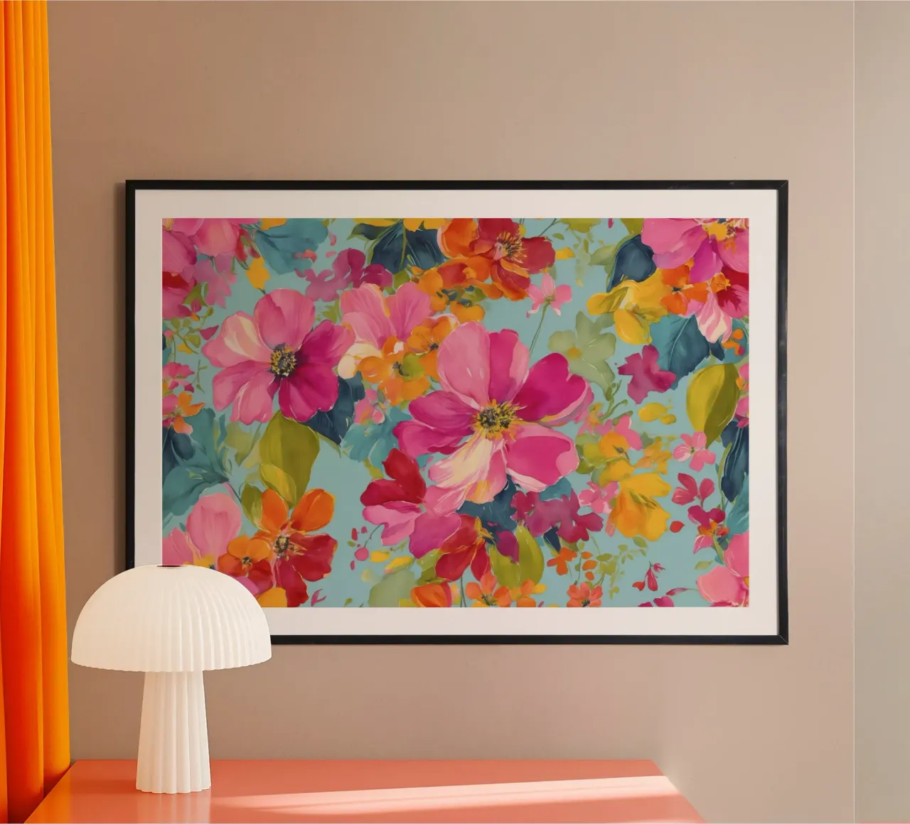 Fiori estivi che sbocciano al sole poster da Andrea Haase Modern Home