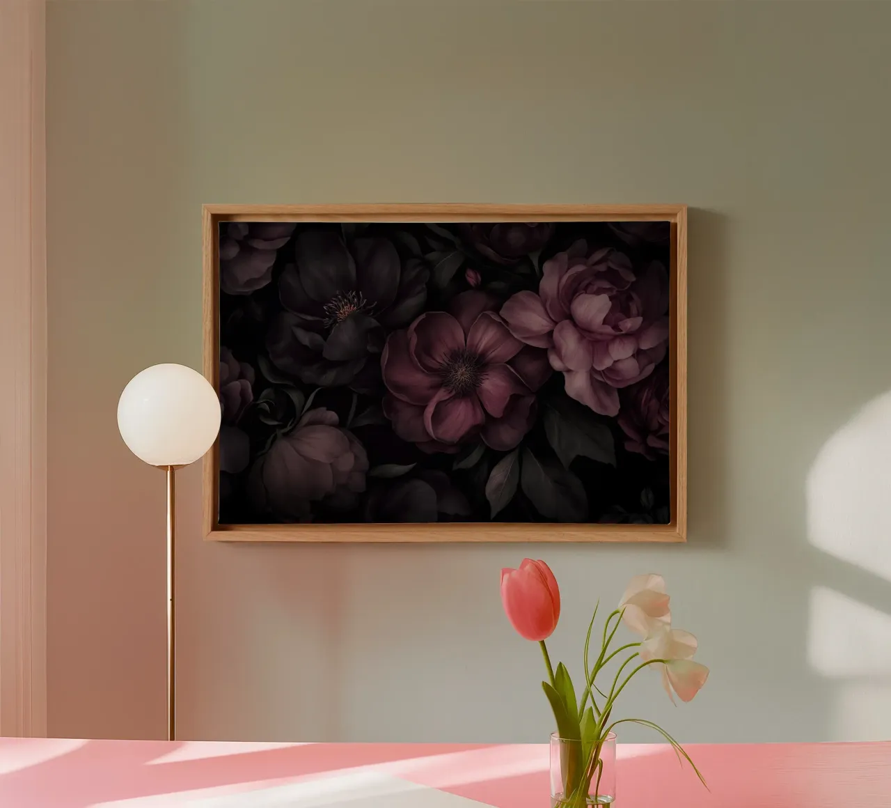 Grandezza del giardino gotico opulento tela con Cornice a cassetta da Andrea Haase Floral Passion