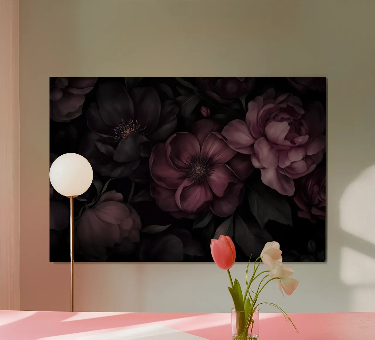 Grandezza del giardino gotico opulento poster con telaio in plastica da Andrea Haase Floral Passion