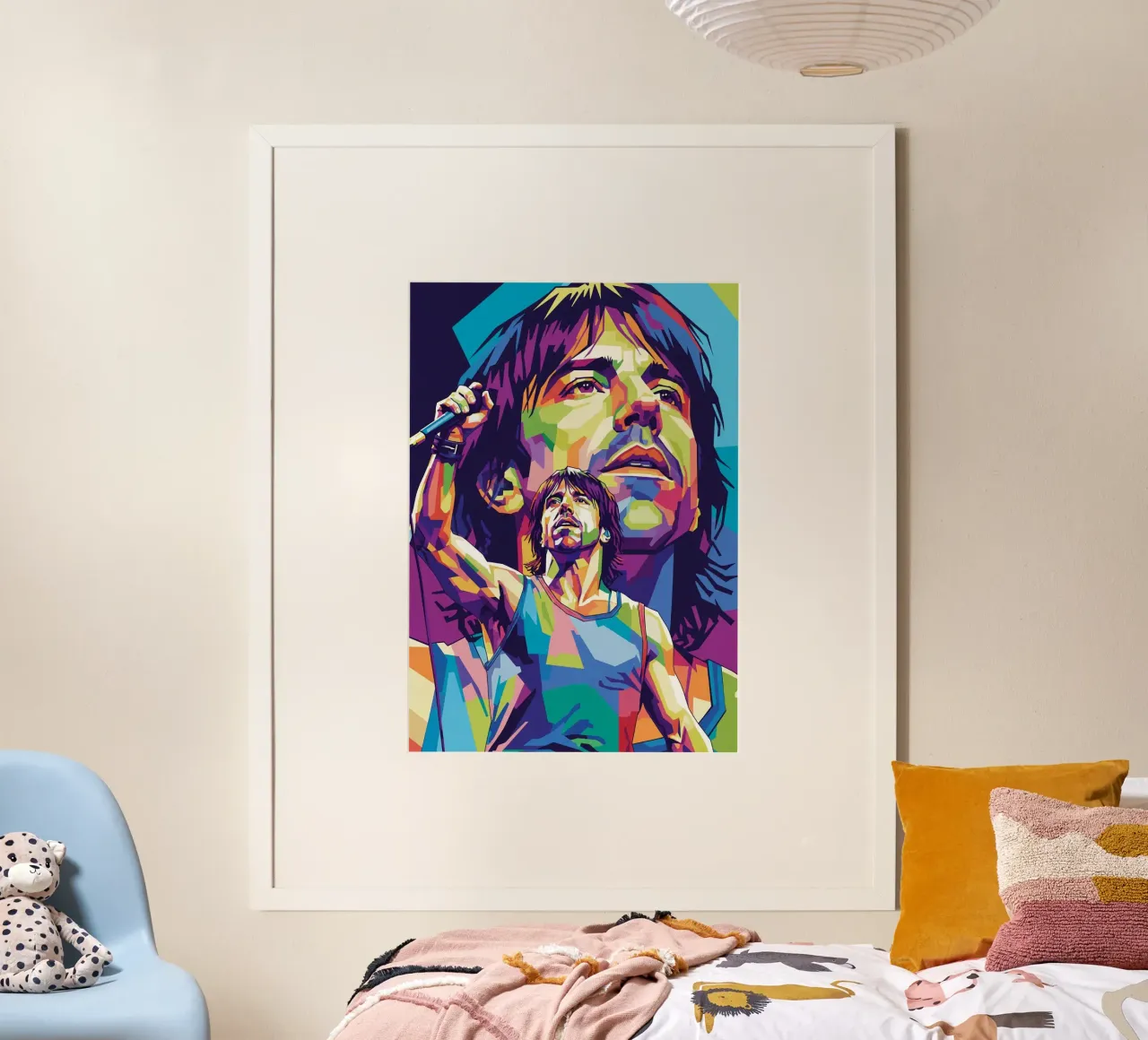 Anthony Kiedis - cantante dei Red Hot Chilli Pepper poster da Hantamrata