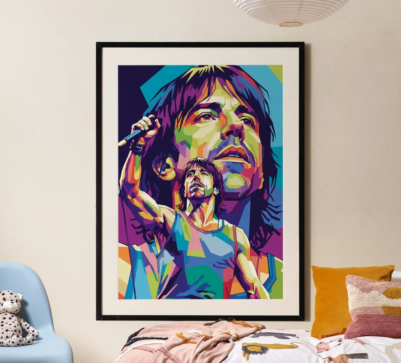 Anthony Kiedis - cantante dei Red Hot Chilli Pepper poster da Hantamrata