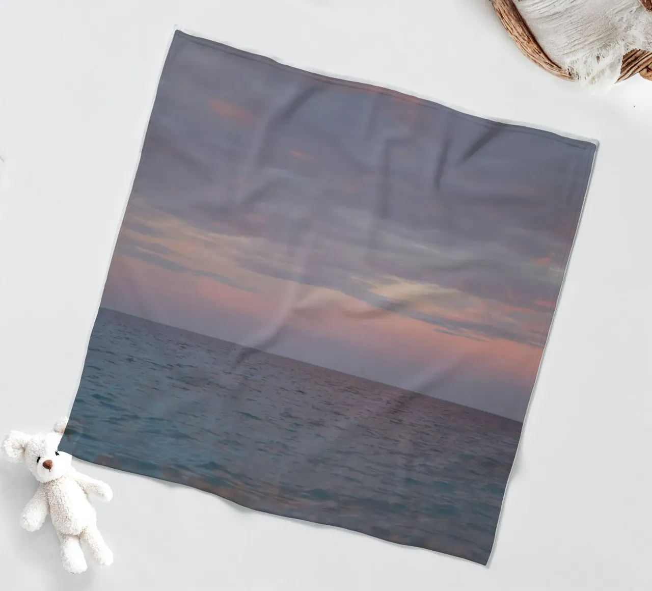 Calm Sea fleece blanket by Hey Vincent