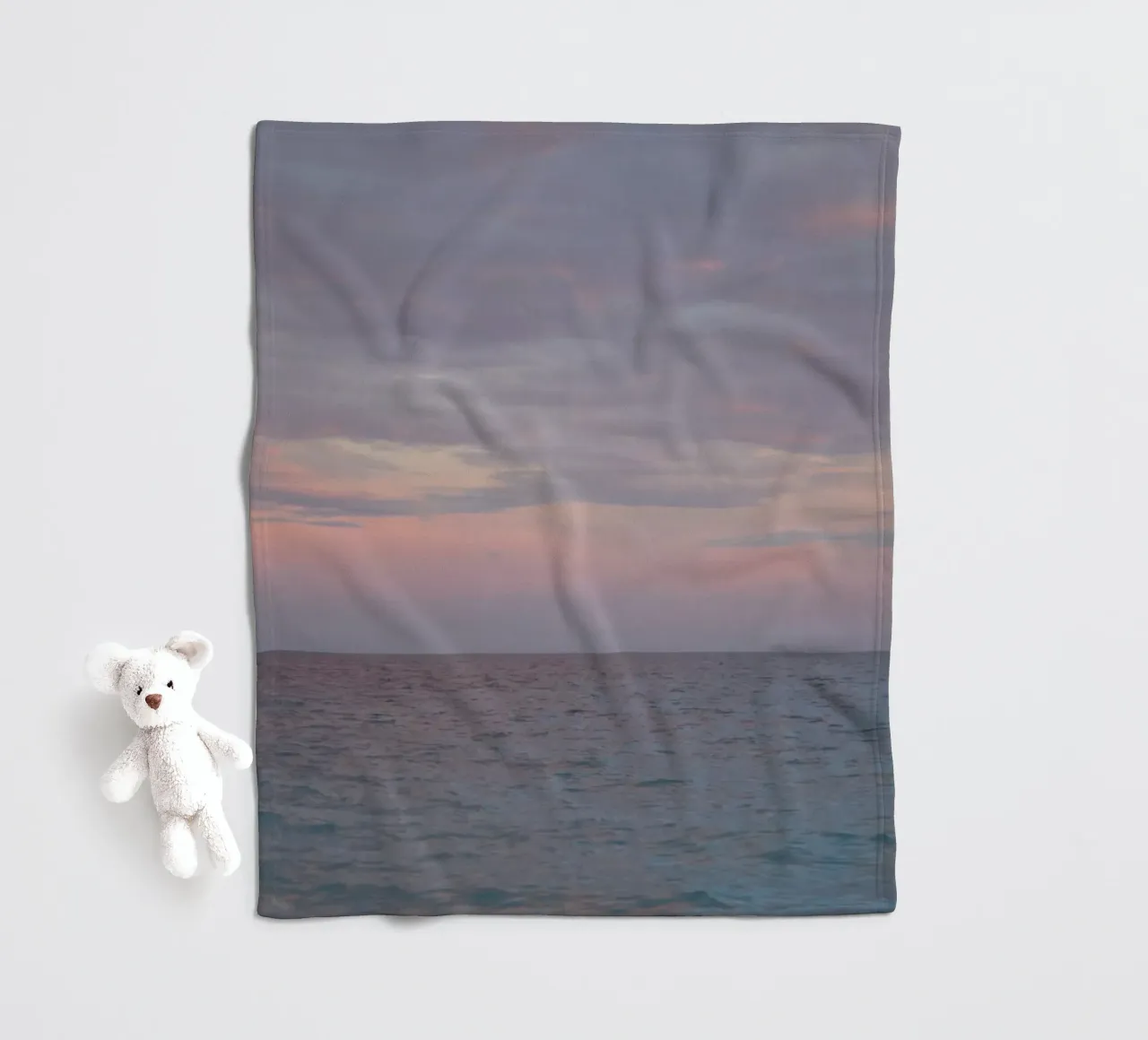 Calm Sea fleece blanket by Hey Vincent