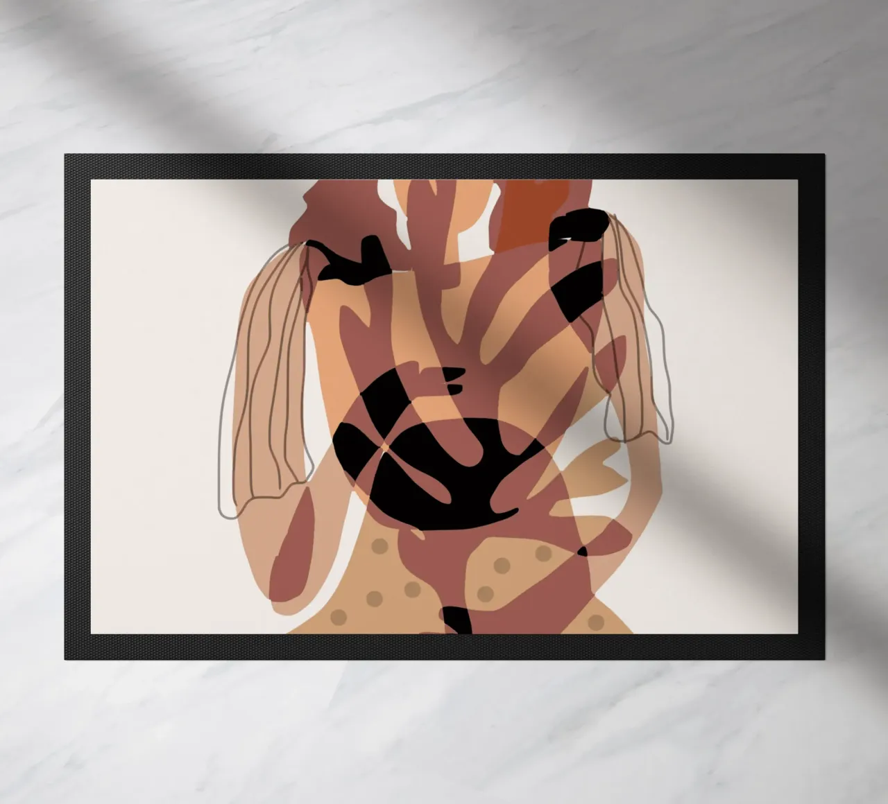 Ragazza e corallo zerbino da Little Dean