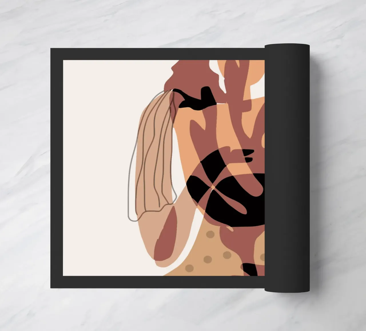 Ragazza e corallo zerbino da Little Dean