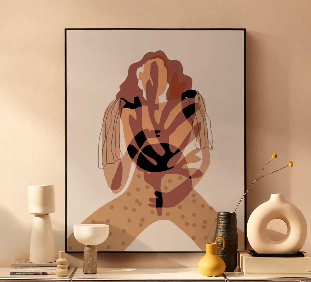 Ragazza e corallo plexiglass da Little Dean