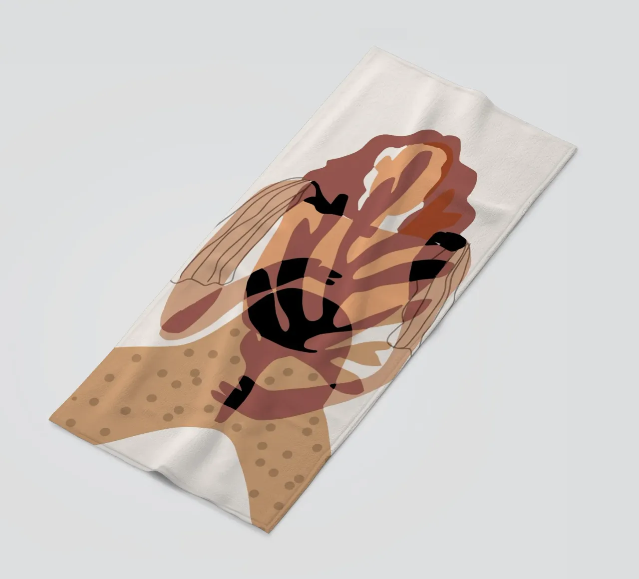 Ragazza e corallo telo mare da Little Dean