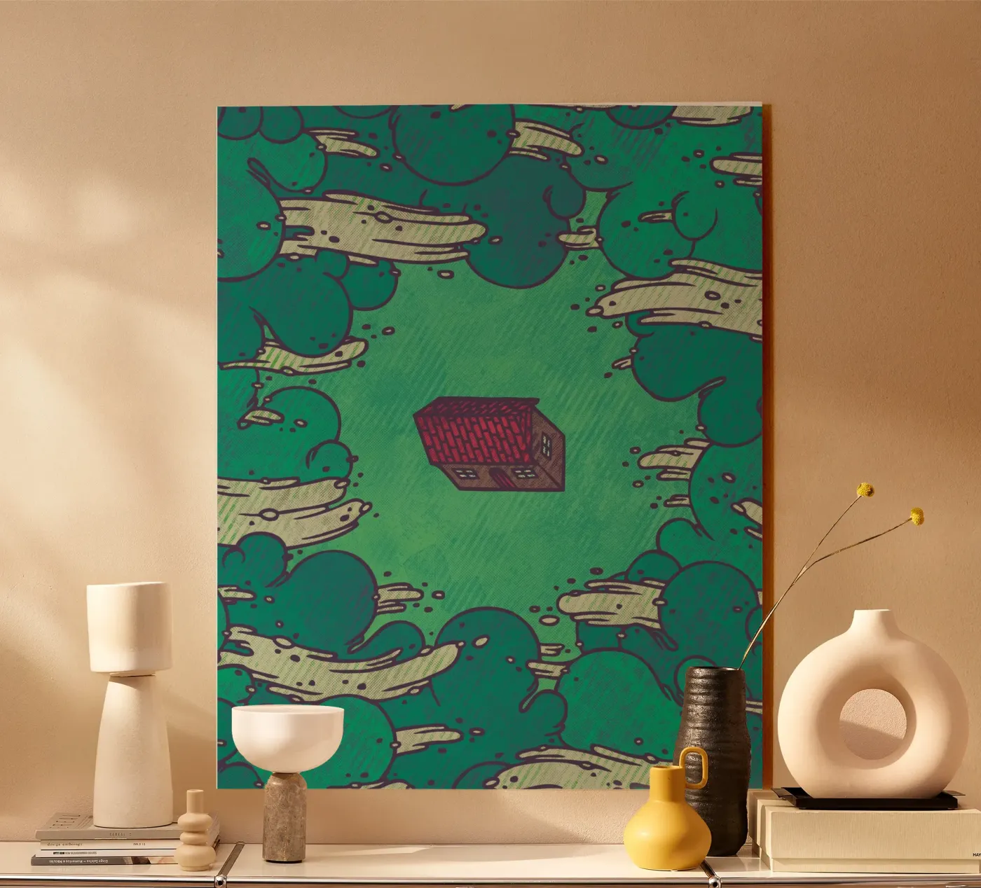 Away From Everything acrylic glass by againstbound