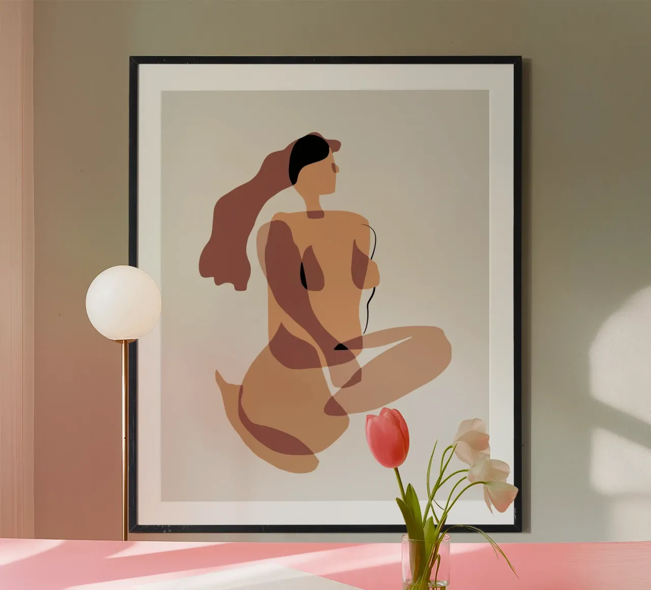 Beige nudo 06 poster da Little Dean