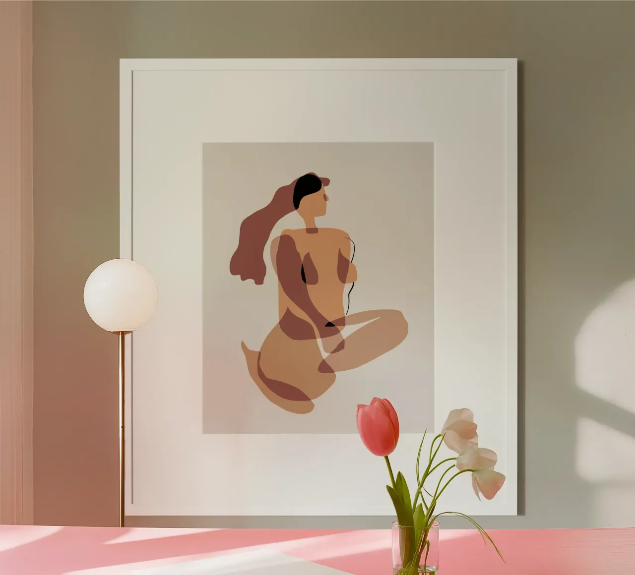 Beige nudo 06 poster da Little Dean
