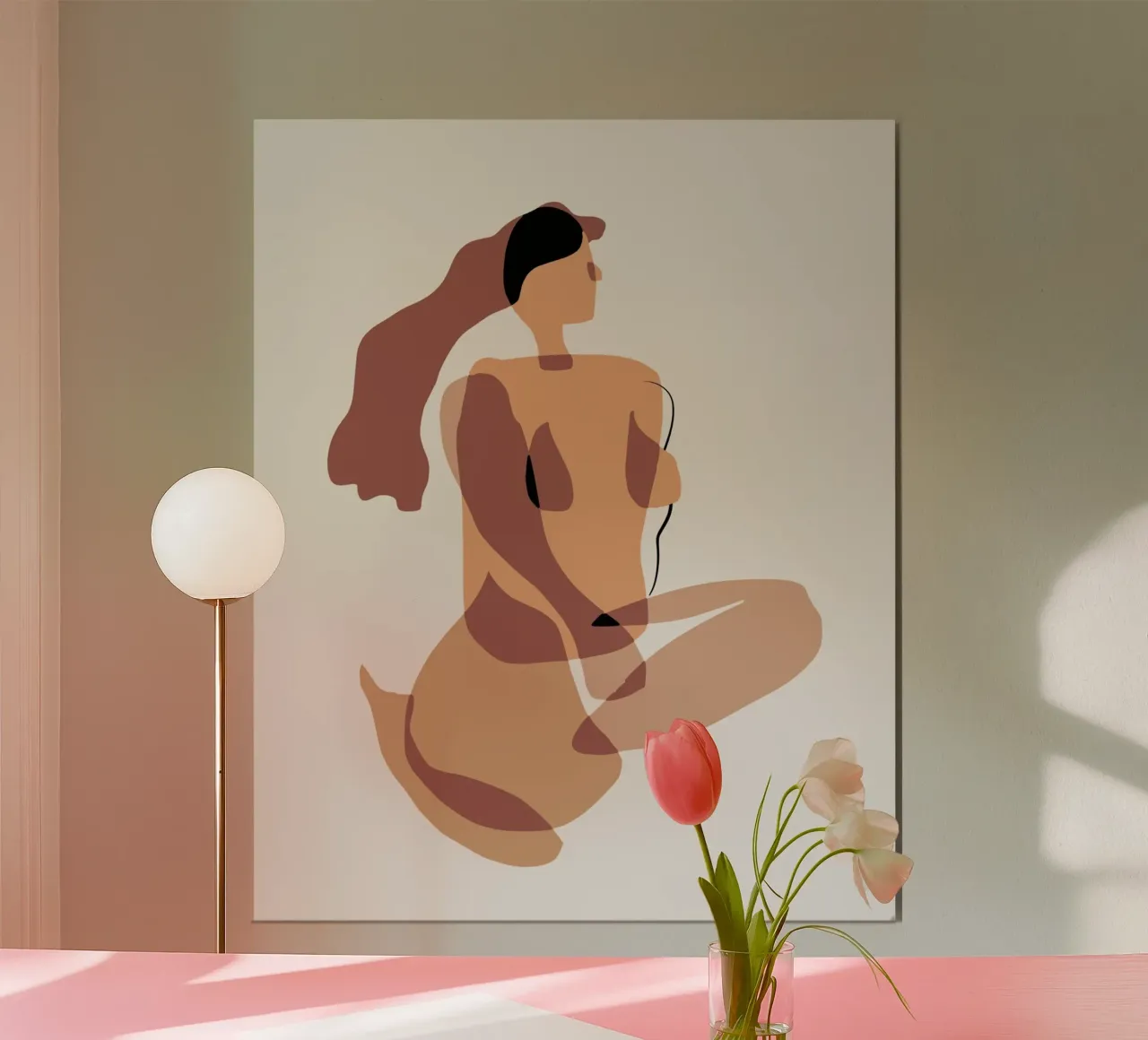 Beige nudo 06 poster da Little Dean