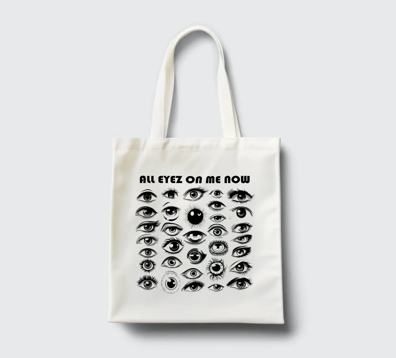 Tutti gli occhi su di me - All Eyez On Me Now borsa in juta da Autofocus