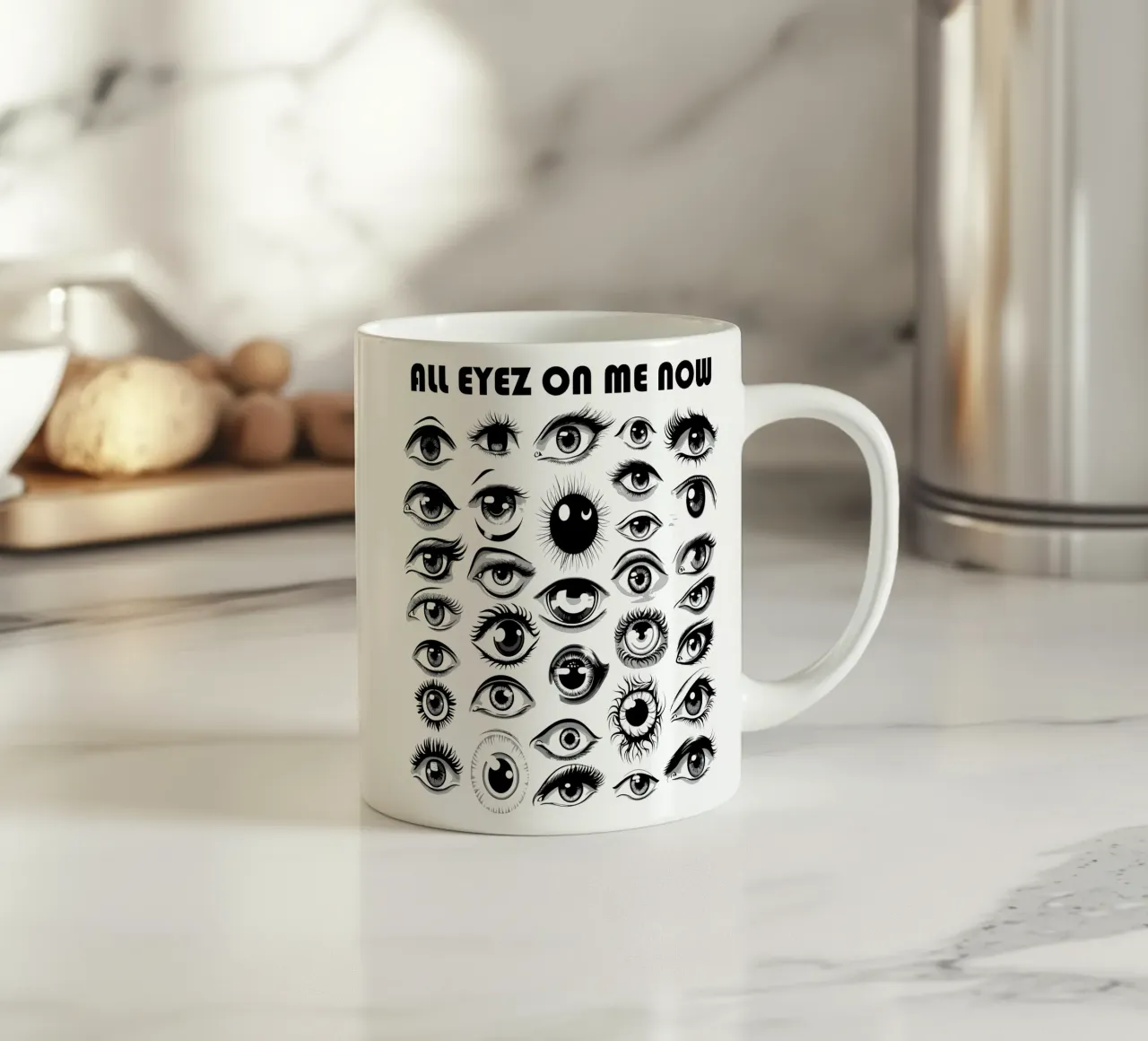 Tutti gli occhi su di me - All Eyez On Me Now tazza in ceramica da Autofocus