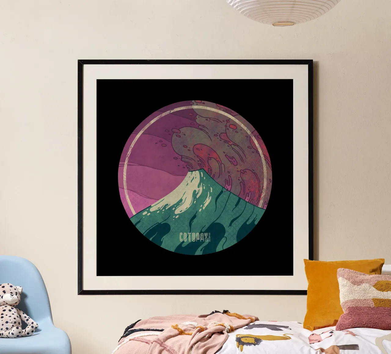Cotopaxi poster con telaio in legno da againstbound