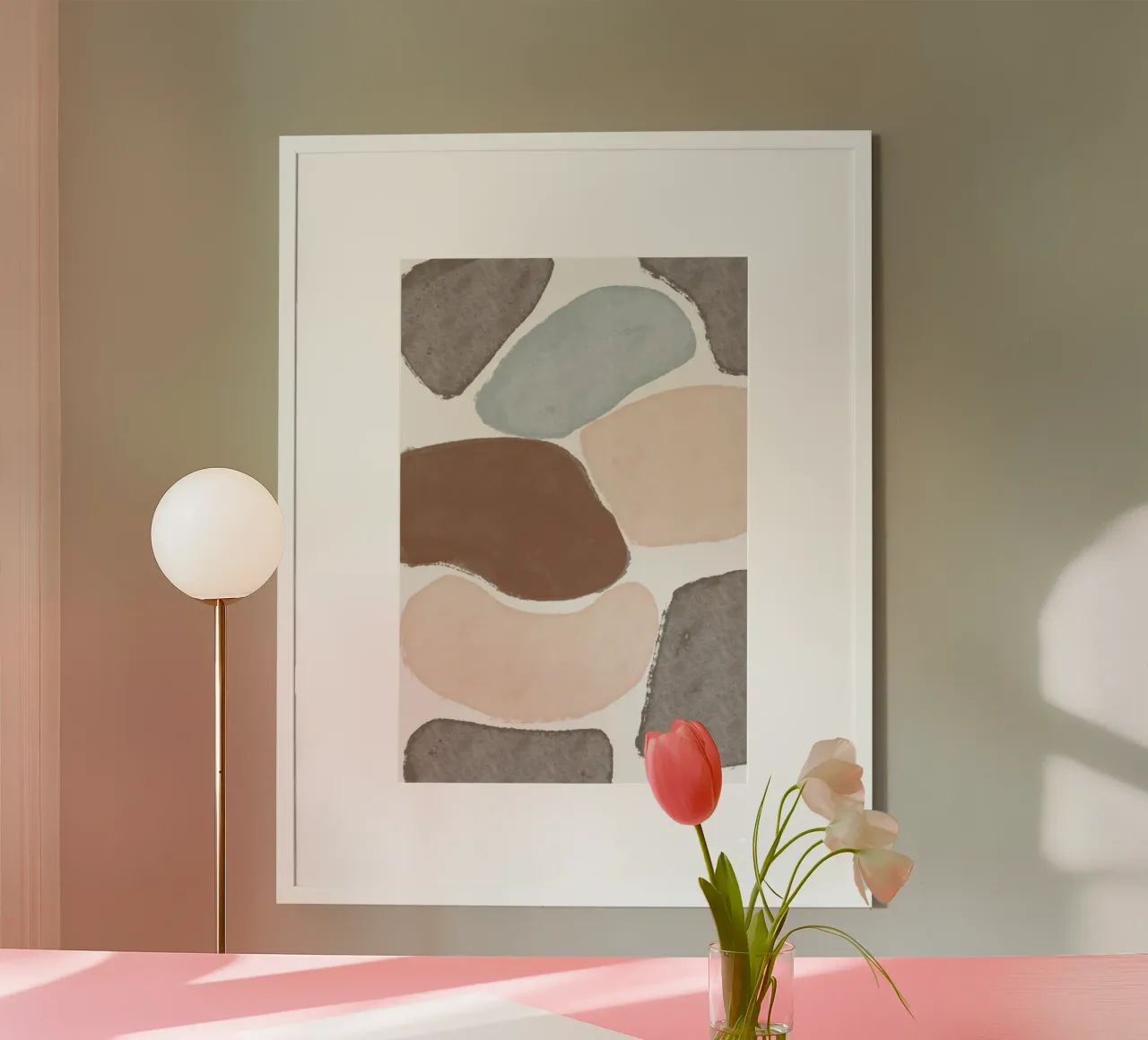 Sedimenti morbidi poster con telaio in plastica da KHouse Studio