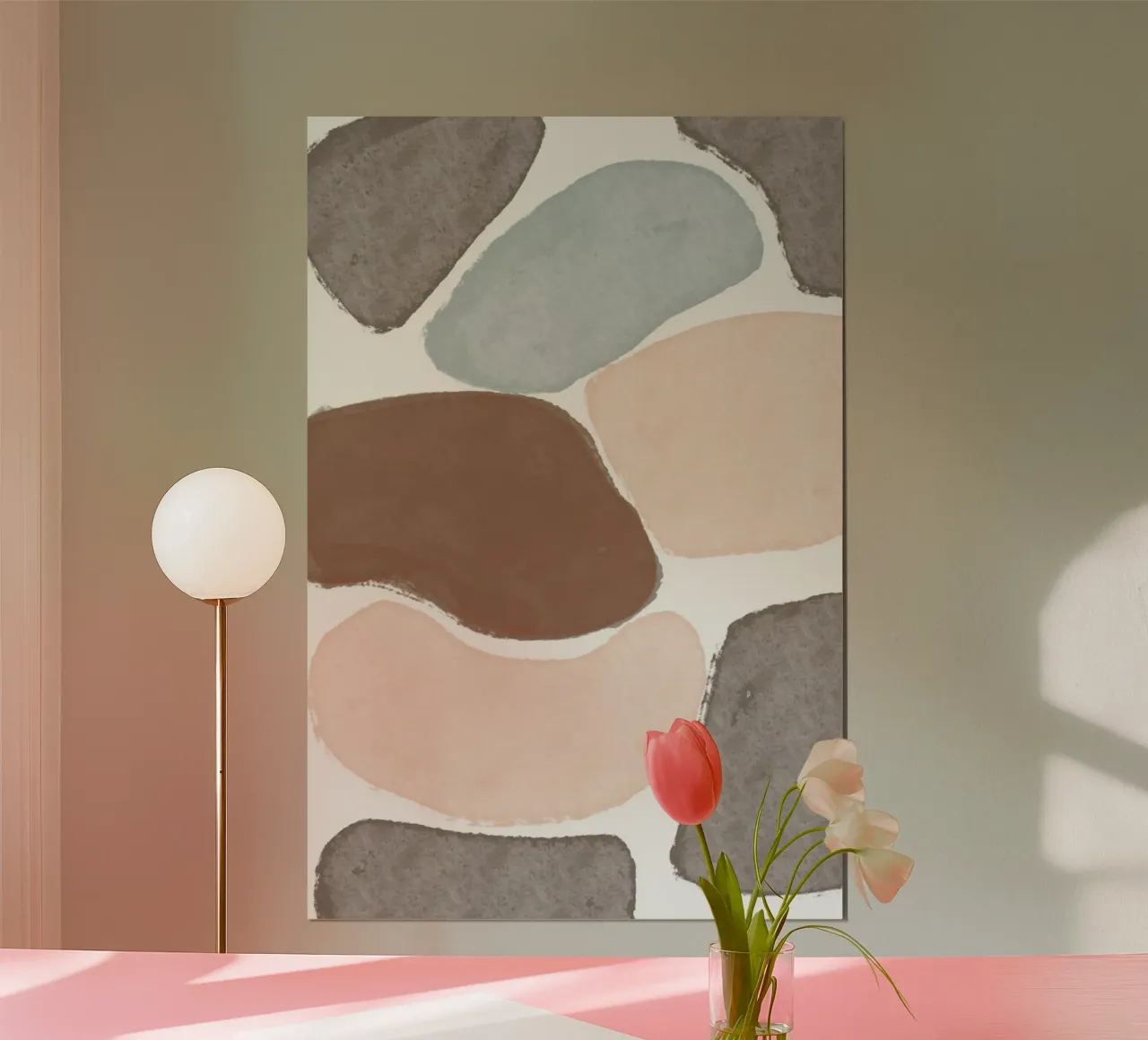 Sedimenti morbidi poster con telaio in plastica da KHouse Studio
