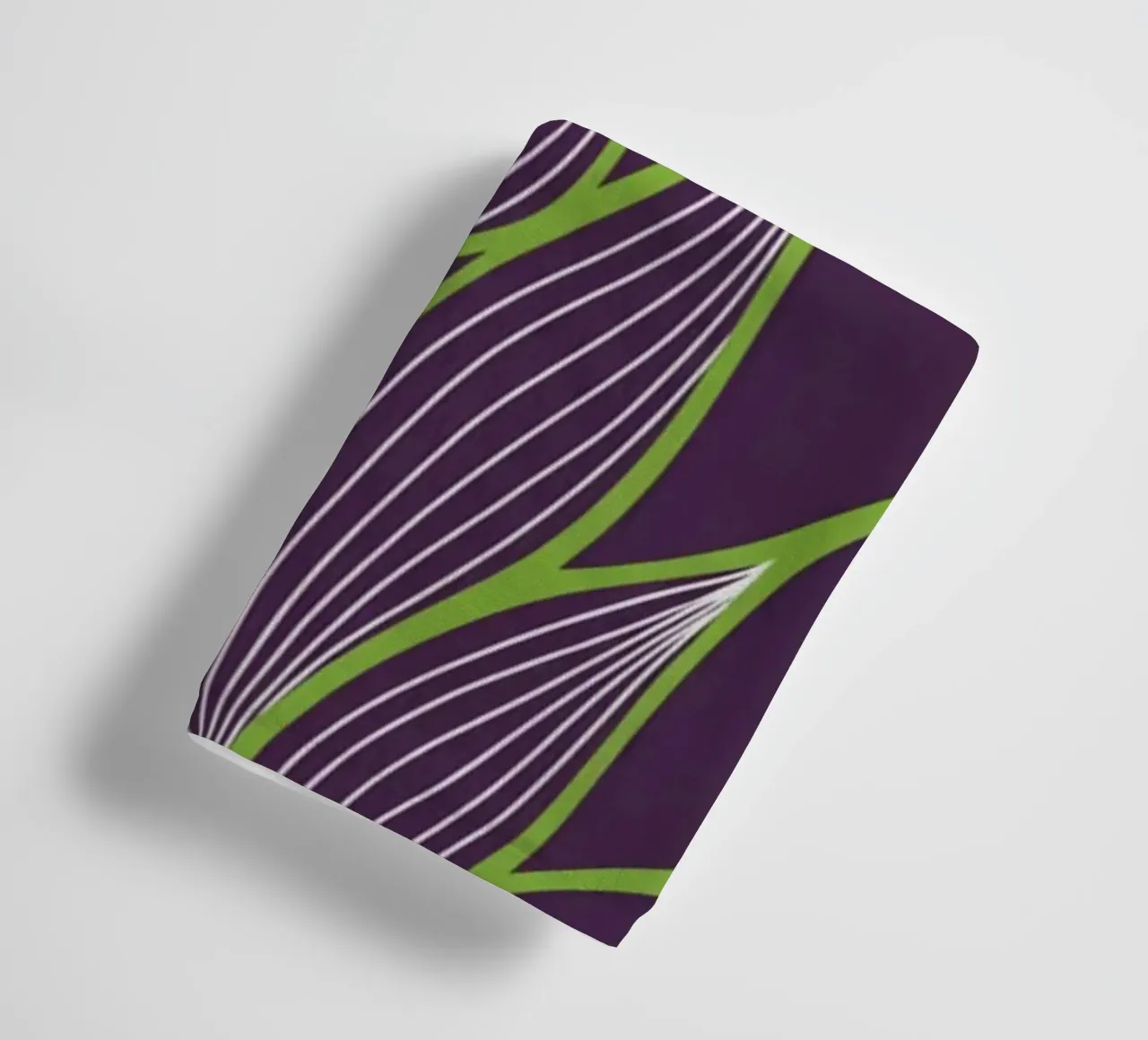 Abstract Organic Lines and Leaves Pattern in Deep Purple an towel by Artistic-shop