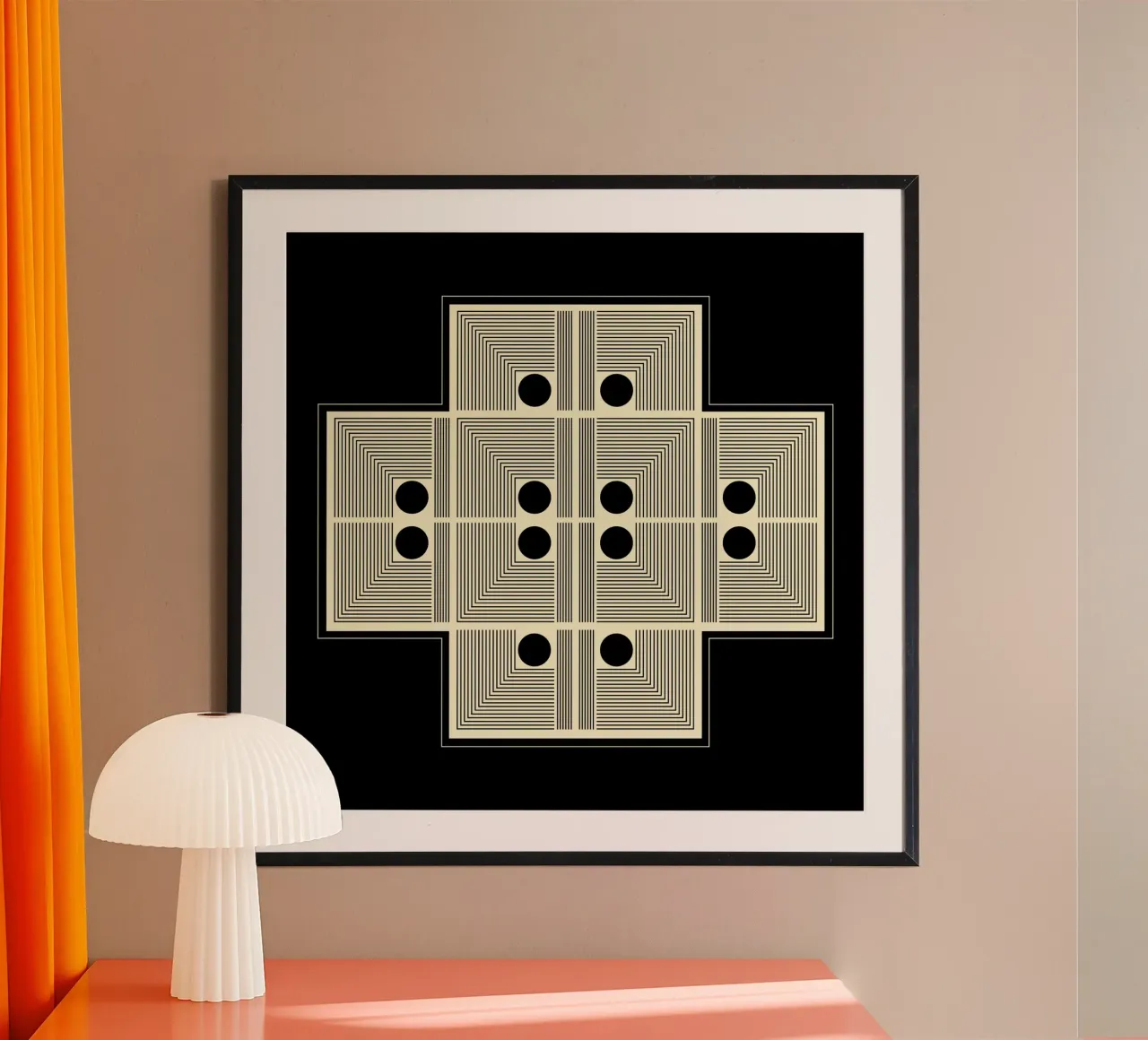 Schema di emersione poster con telaio in legno da KHouse Studio