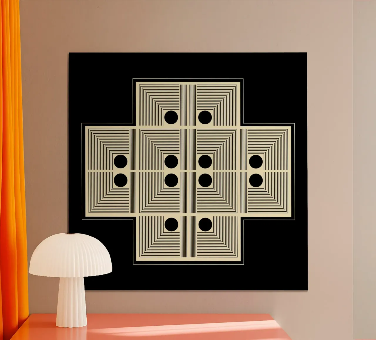 Schema di emersione poster con telaio in legno da KHouse Studio