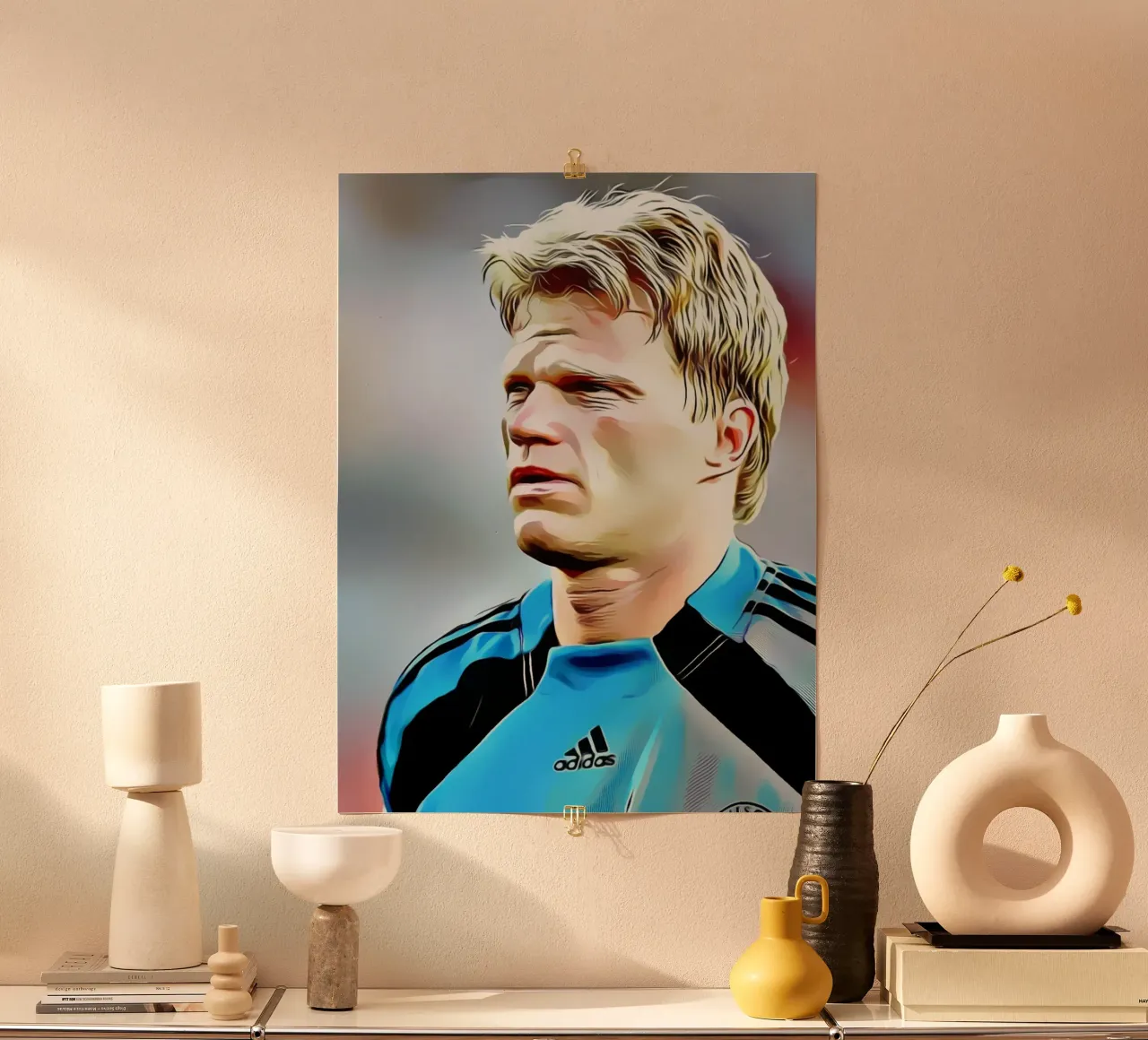 Oliver Kahn poster con telaio in plastica da dark eagle
