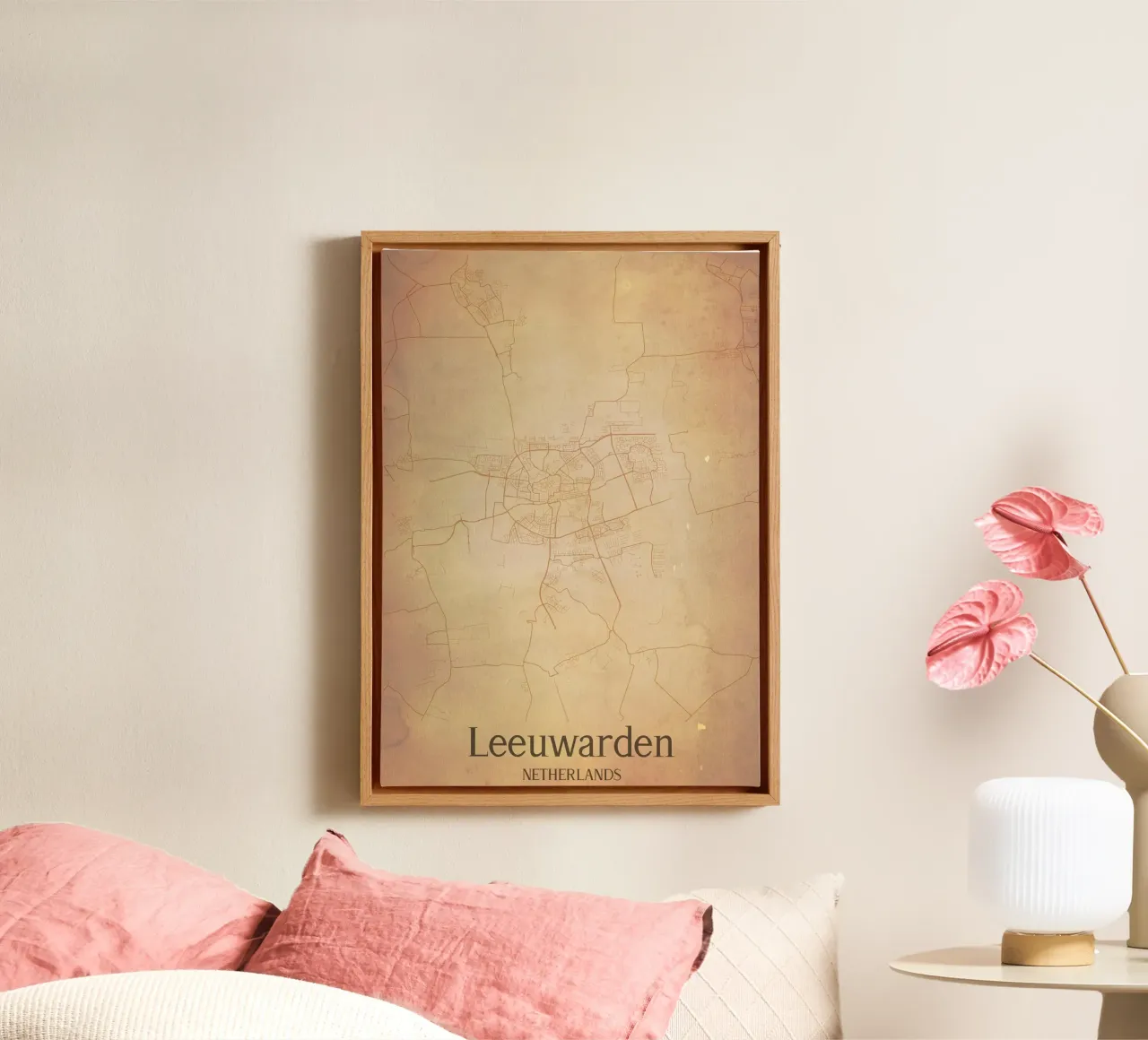 Leeuwarden NETHERLANDS Leinwand mit Schattenfugenrahmen von WorldPrint