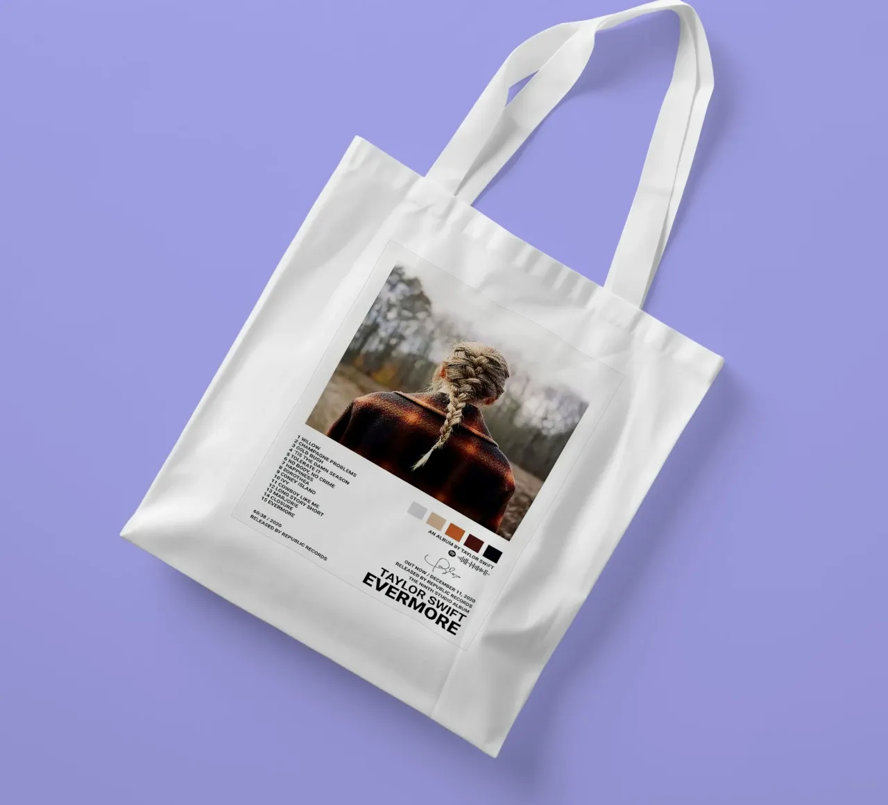 Taylor Swift Evermore borsa in juta da Roronoa7