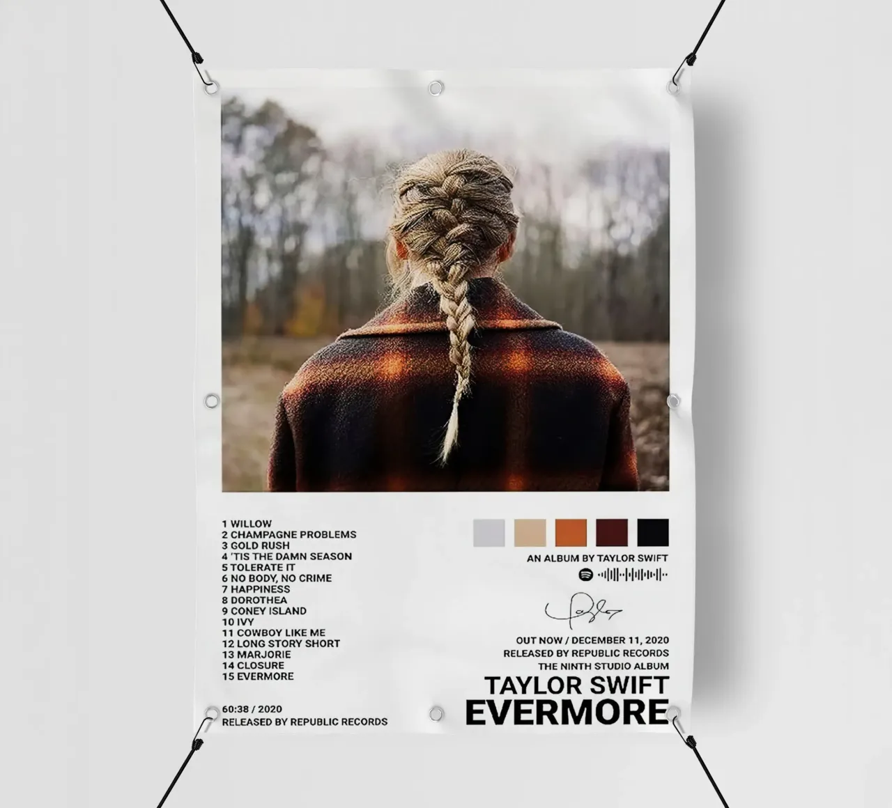 Taylor Swift Evermore telo in pvc da Roronoa7