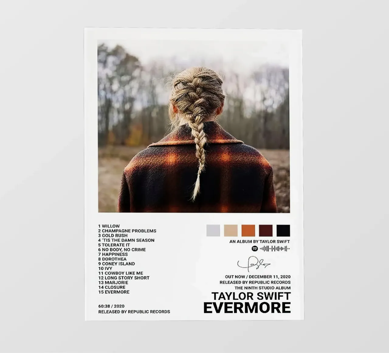 Taylor Swift Evermore telo in pvc da Roronoa7