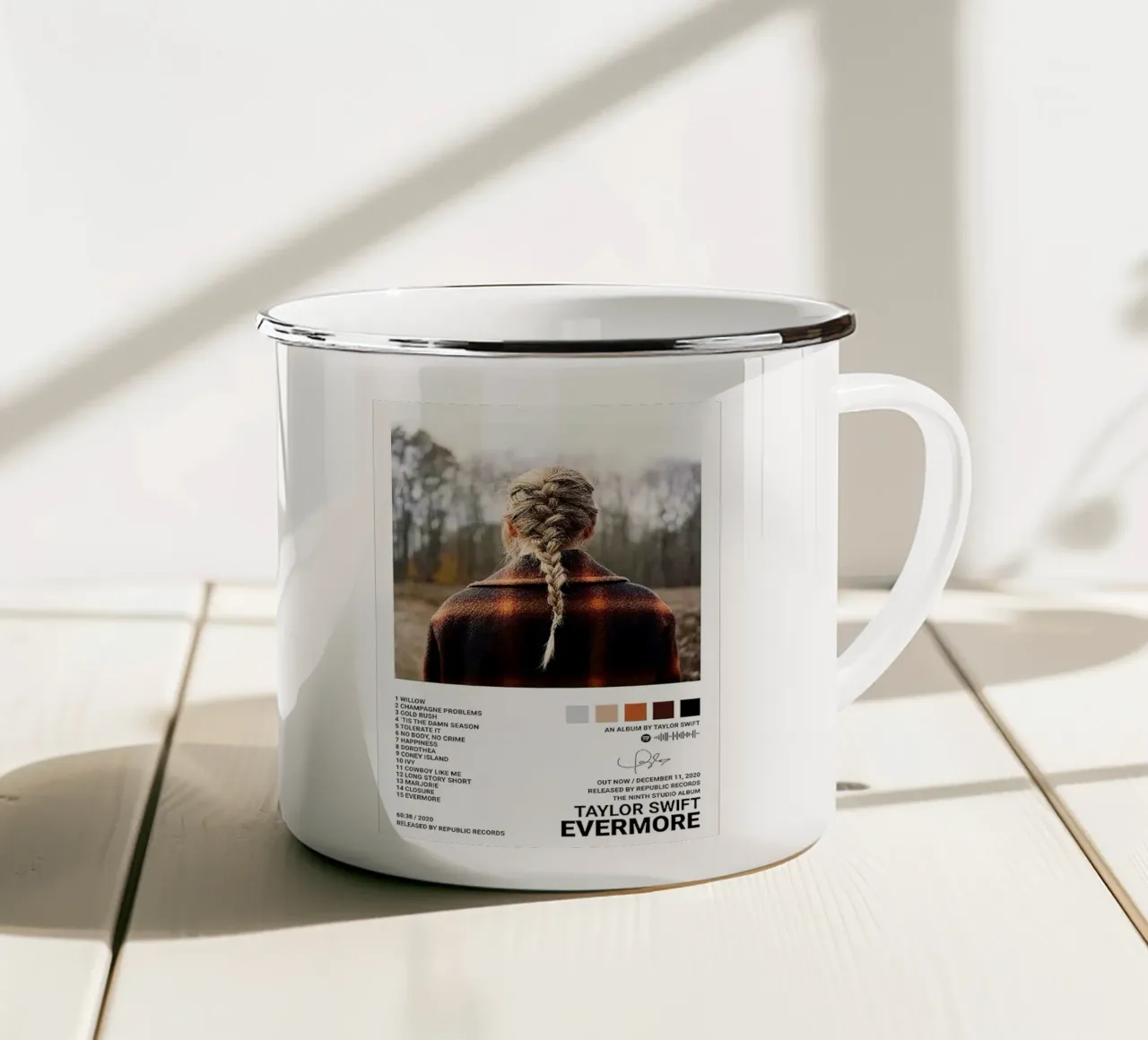 Taylor Swift Evermore tazza in smalto da Roronoa7