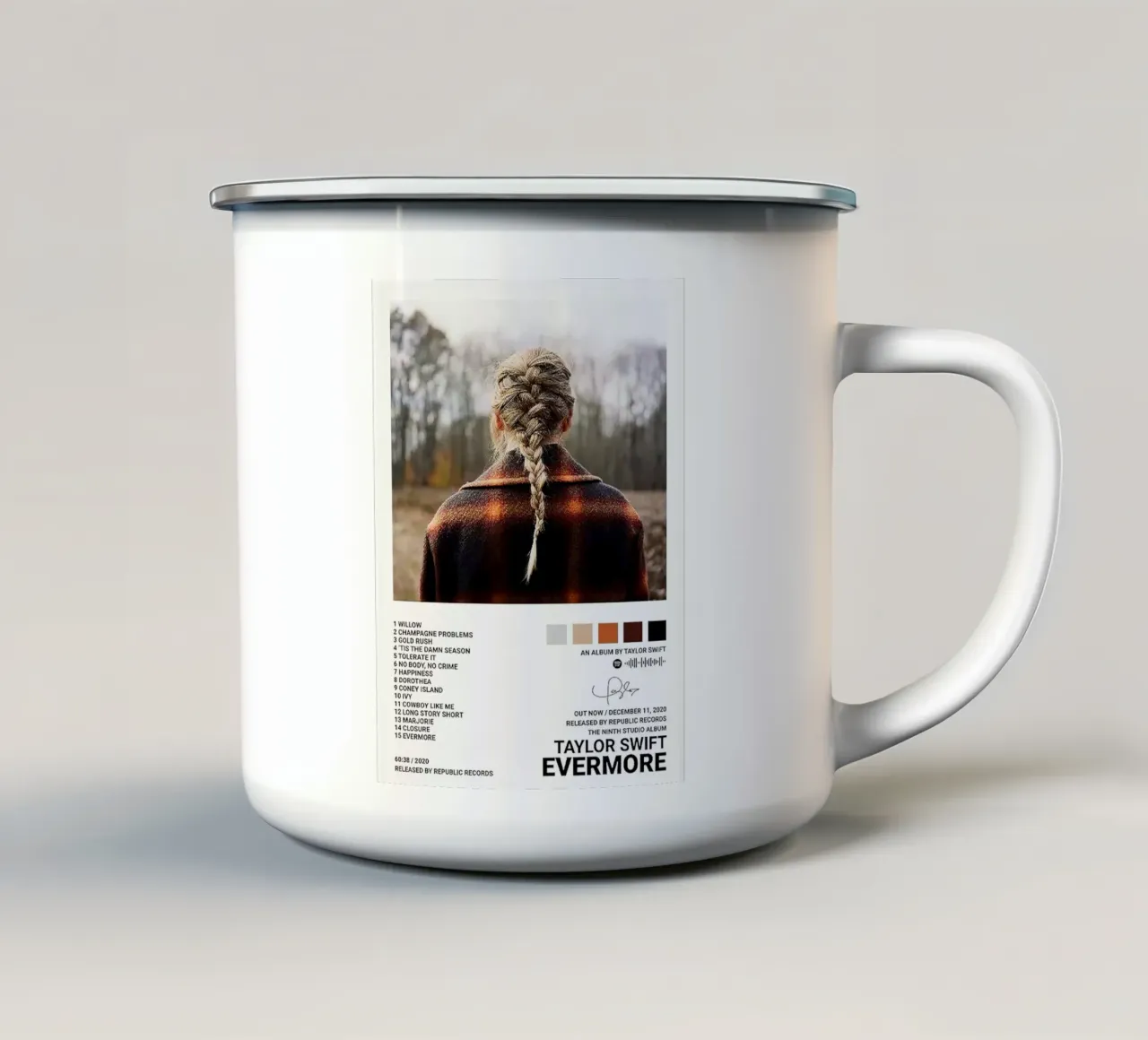 Taylor Swift Evermore tazza in smalto da Roronoa7