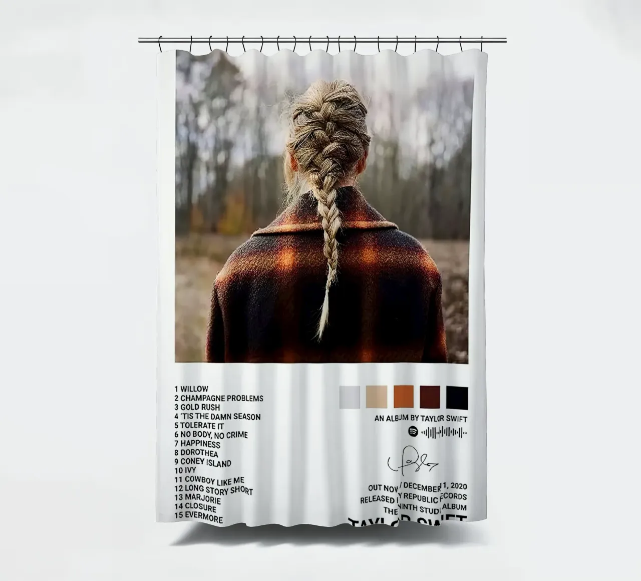 Taylor Swift Evermore tenda da doccia da Roronoa7