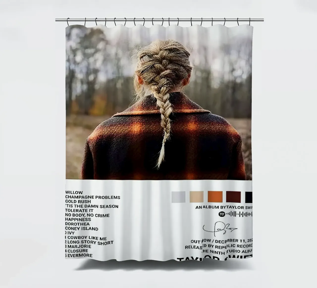Taylor Swift Evermore tenda da doccia da Roronoa7