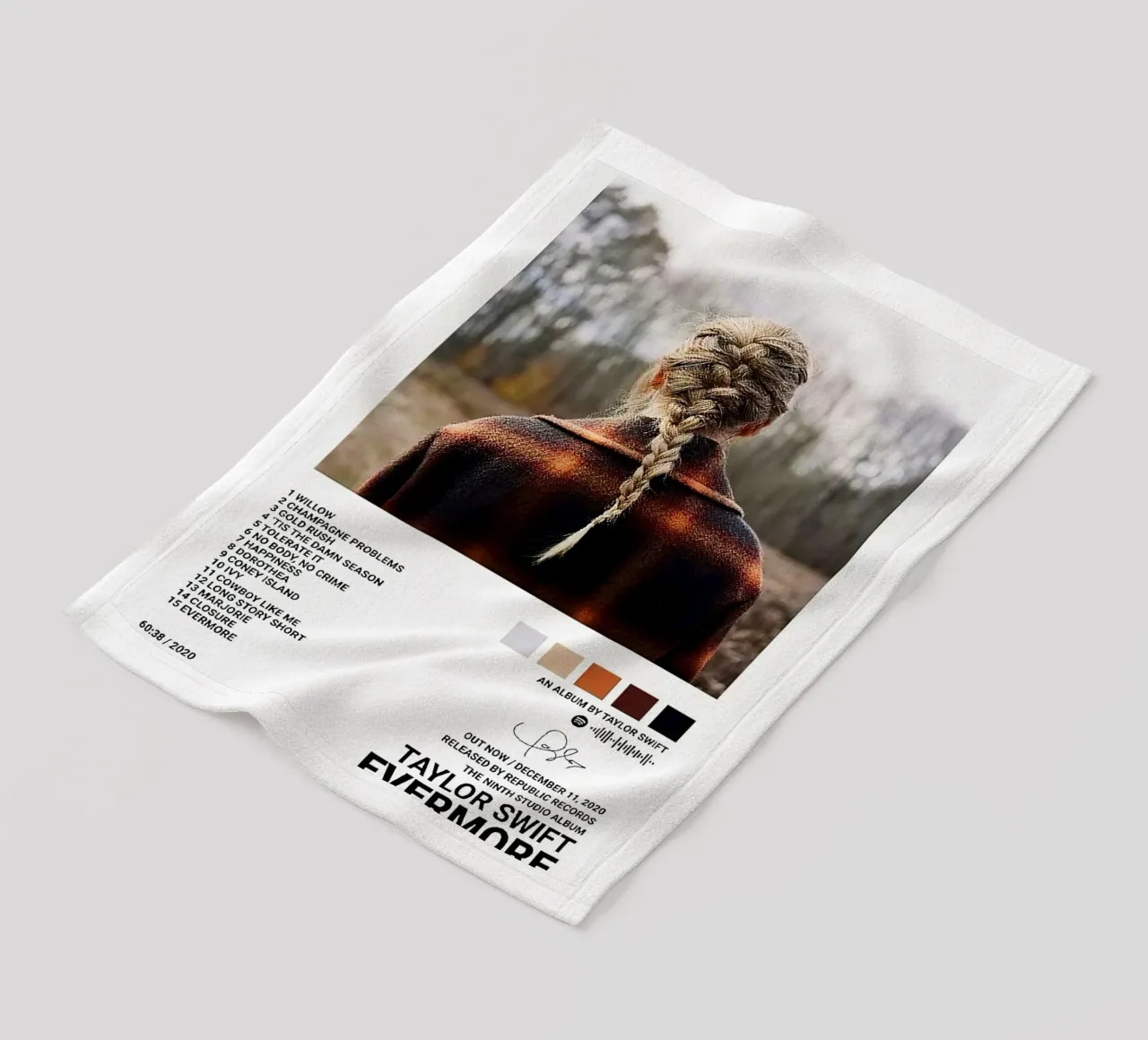 Taylor Swift Evermore coperta in pile da Roronoa7