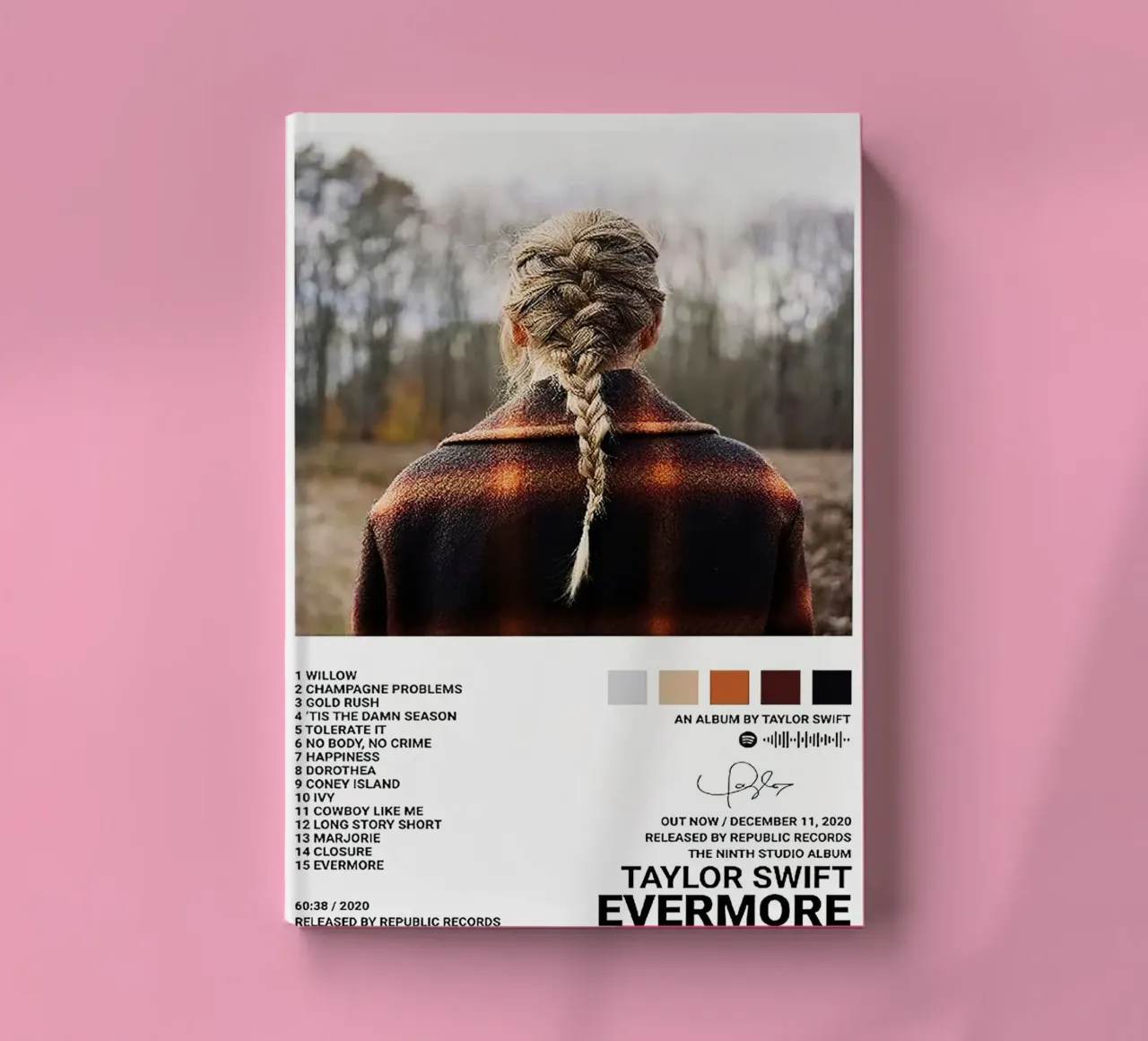 Taylor Swift Evermore notebook by Roronoa7