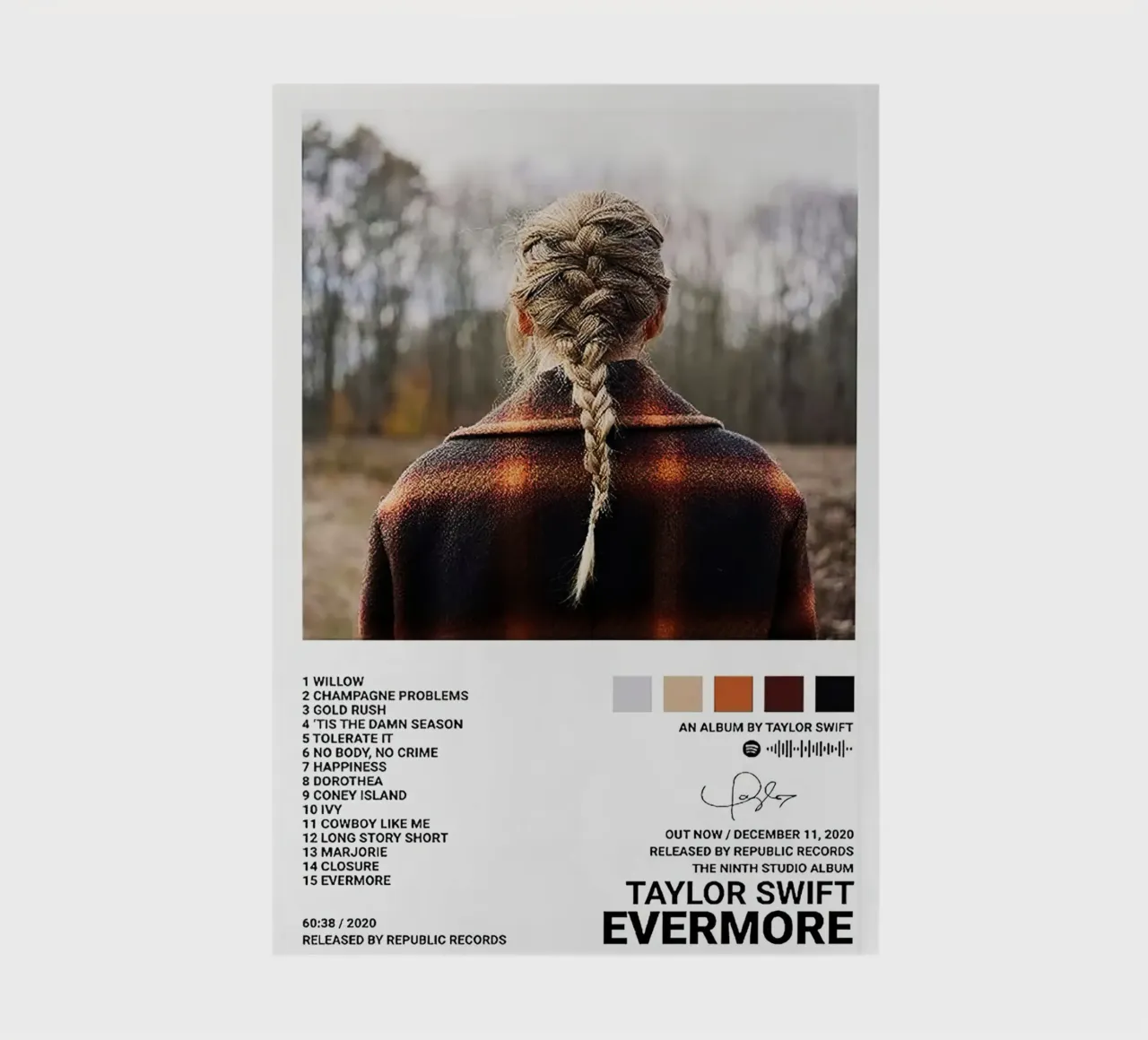 Taylor Swift Evermore notebook by Roronoa7