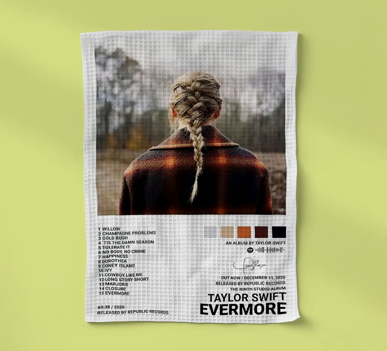 Taylor Swift Evermore canovaccio da cucina da Roronoa7
