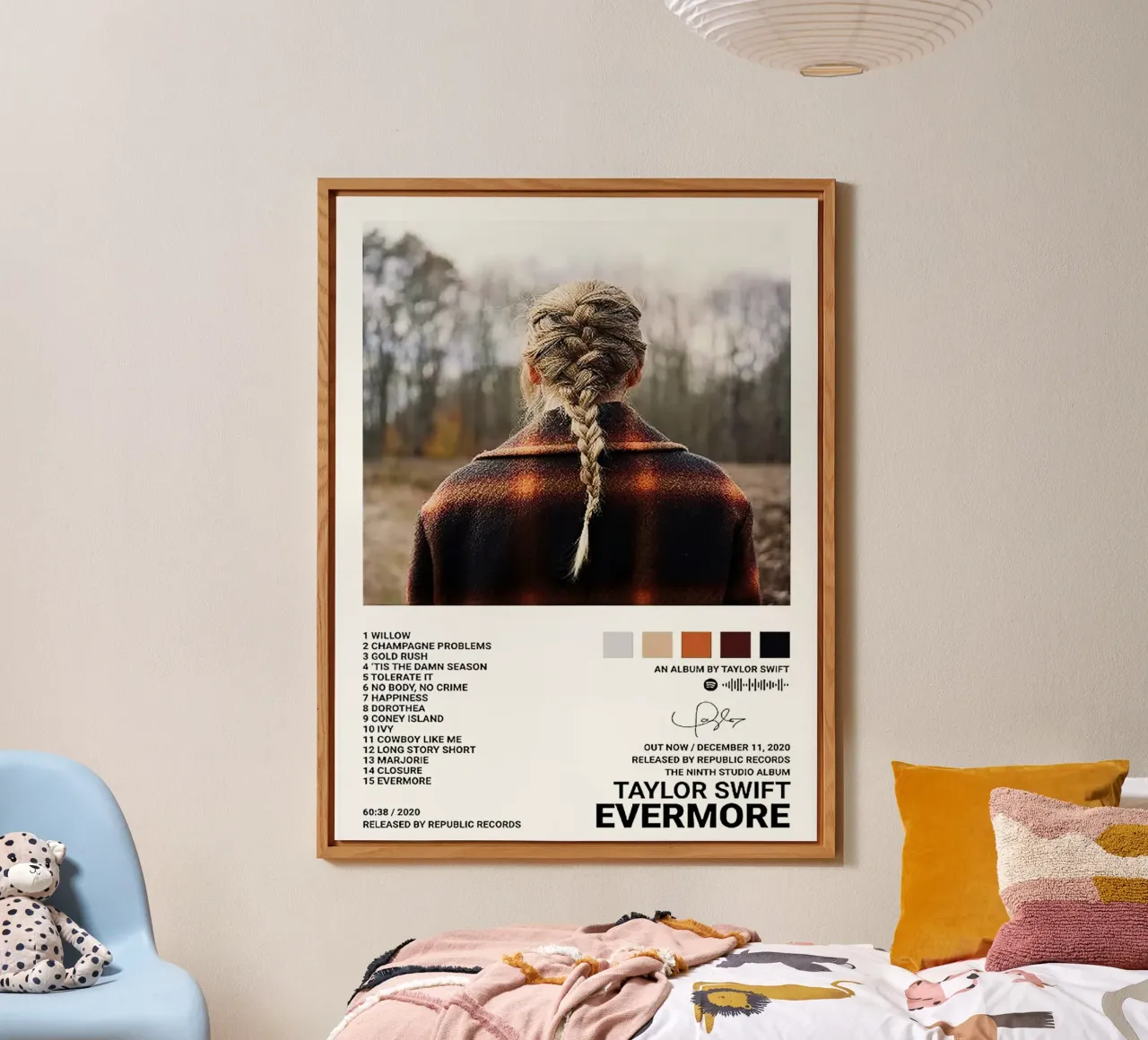 Taylor Swift Evermore alluminio dibond da Roronoa7