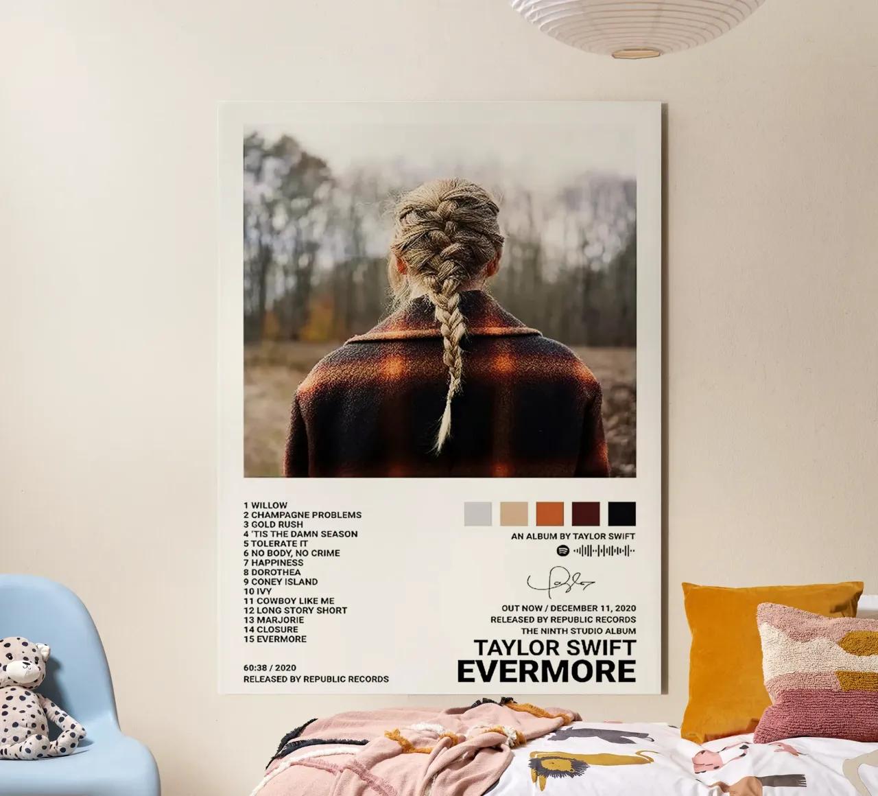 Taylor Swift Evermore alluminio dibond da Roronoa7