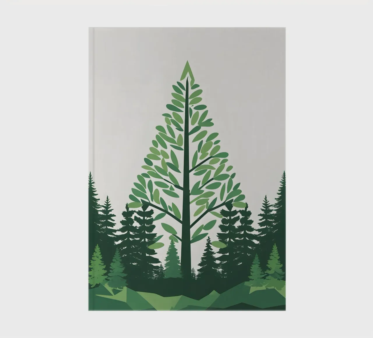Pine Tree Triangle notebook by Botanical Gallery
