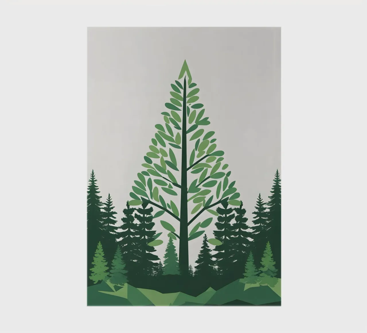 Pine Tree Triangle notebook by Botanical Gallery