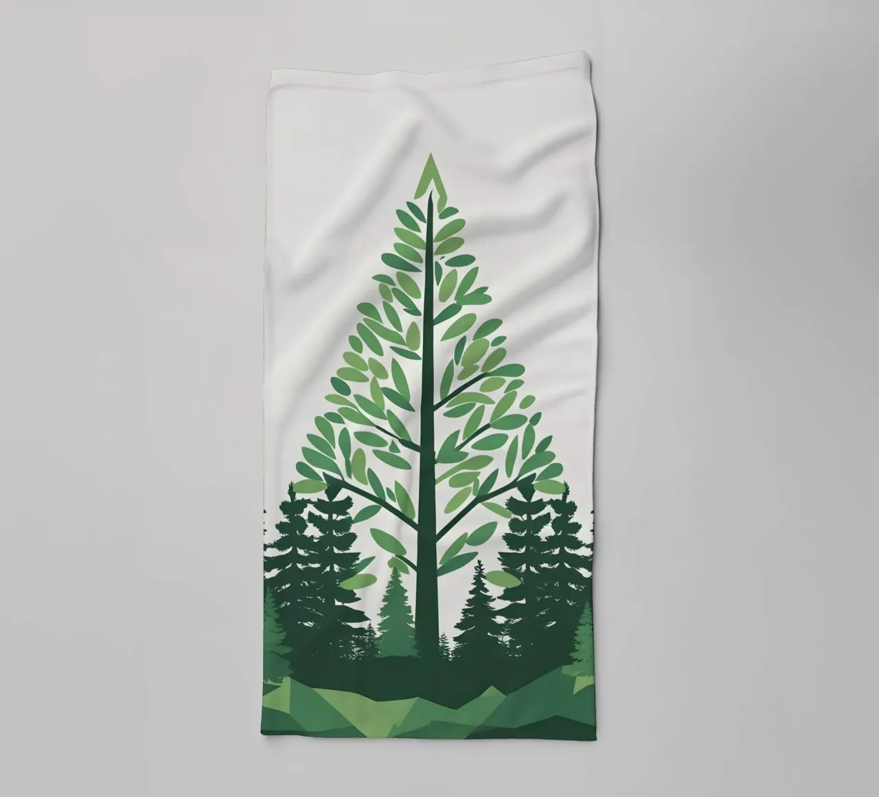 Pine Tree Triangle towel by Botanical Gallery