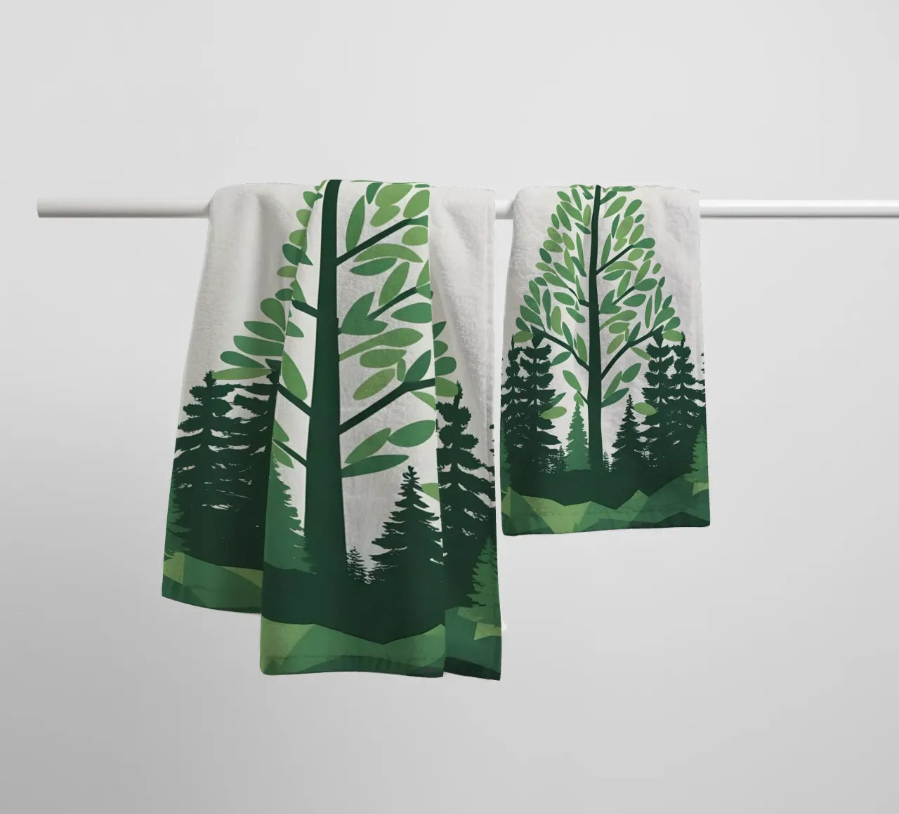 Pine Tree Triangle towel by Botanical Gallery